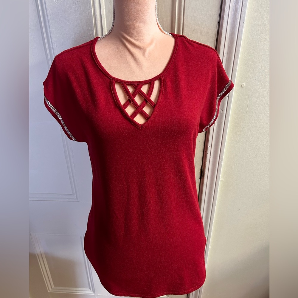 Red blouse